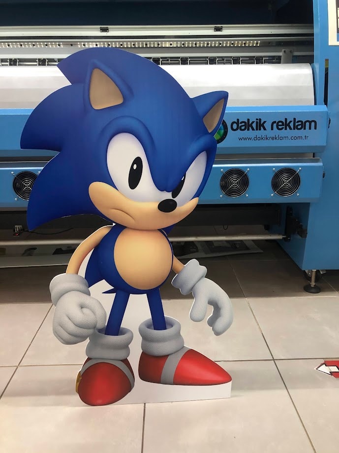Sonic Cardboard Cutout Model the Hedgehog Cutout Standee Plastic Figure Model